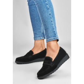 La.Fi Classiche scarpe in camoscio nero 2