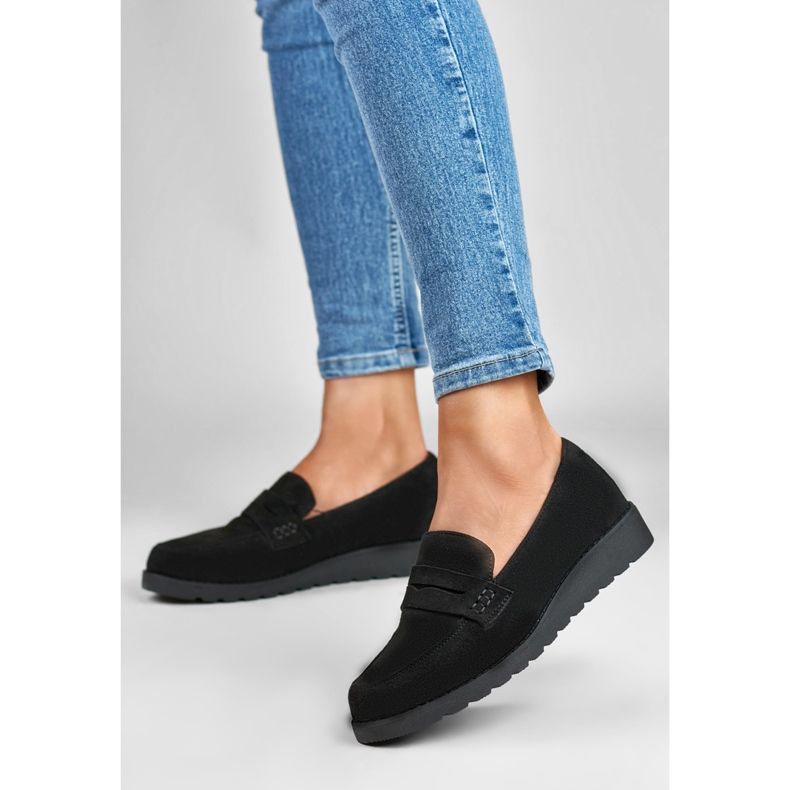 La.Fi Classiche scarpe in camoscio nero 2