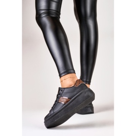 Scarpe sportive nere da donna alla moda nero 2