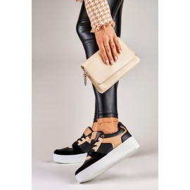 Scarpe sportive nere da donna alla moda nero 2