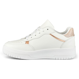 Scarpe sportive bianche con accessori beige bianca 2
