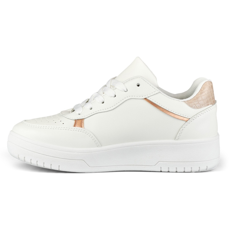 Scarpe sportive bianche con accessori beige bianca 2