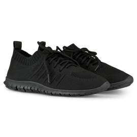 Scarpe sportive nere leggere da donna nero 2
