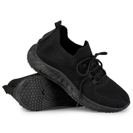 Scarpe slip-on sportive nere da donna nero 1