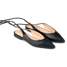 Ballerine legate nere nero 2