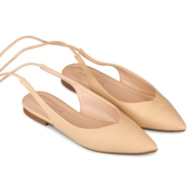 Ballerine annodate beige 1