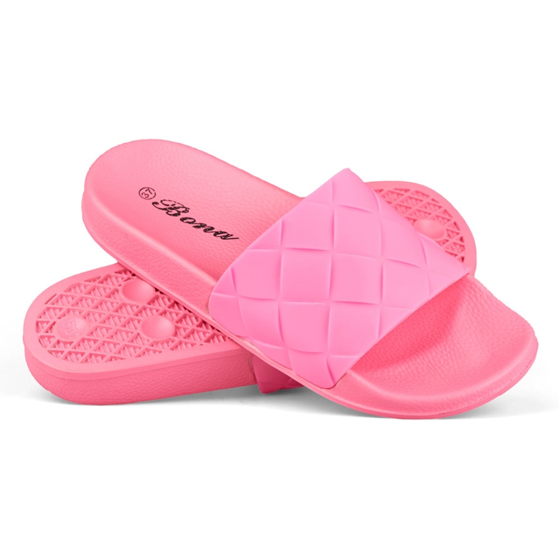 Pantofole da donna classiche fucsia rosa 1