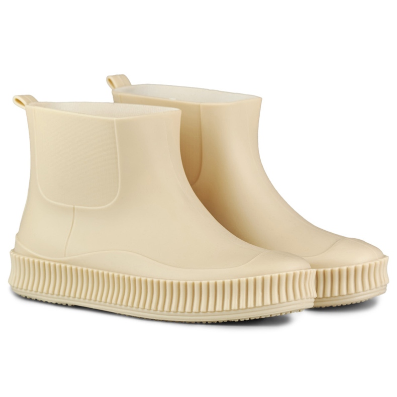 Stivali da pioggia da donna beige opaco 2