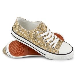 Sneakers Bandana basse beige 2