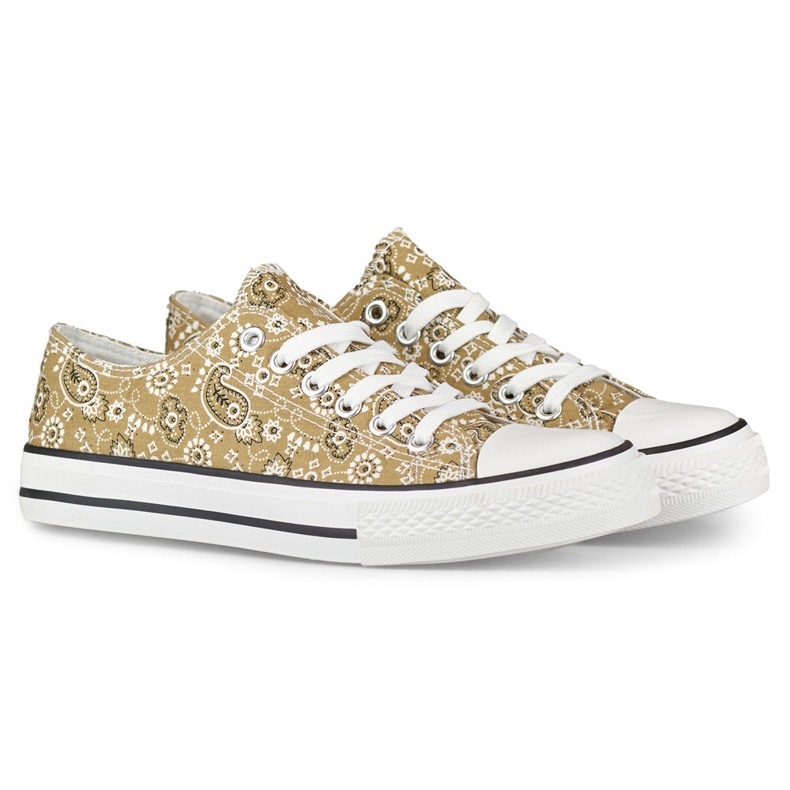 Sneakers Bandana basse beige 1