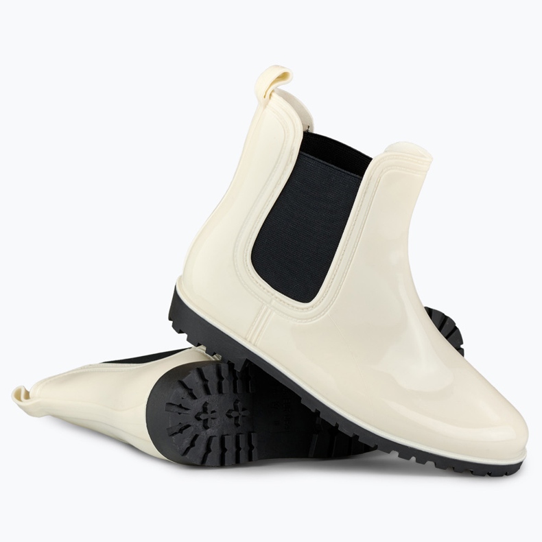 Classici stivali di gomma beige da donna 1