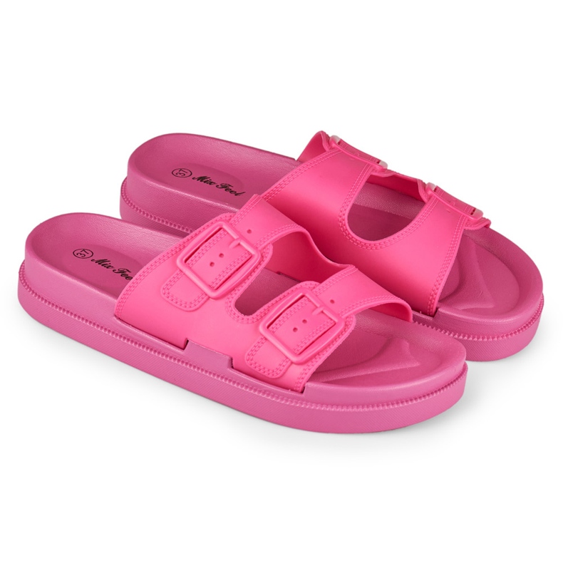 Pantofole da donna comode rosa gomma 1