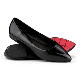 Ballerine da donna laccate nere nero 1