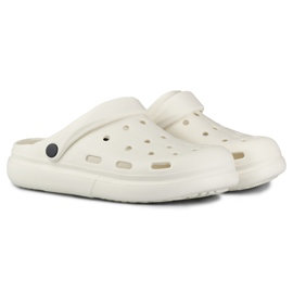 Comode pantofole bianche da donna morbide bianco 2