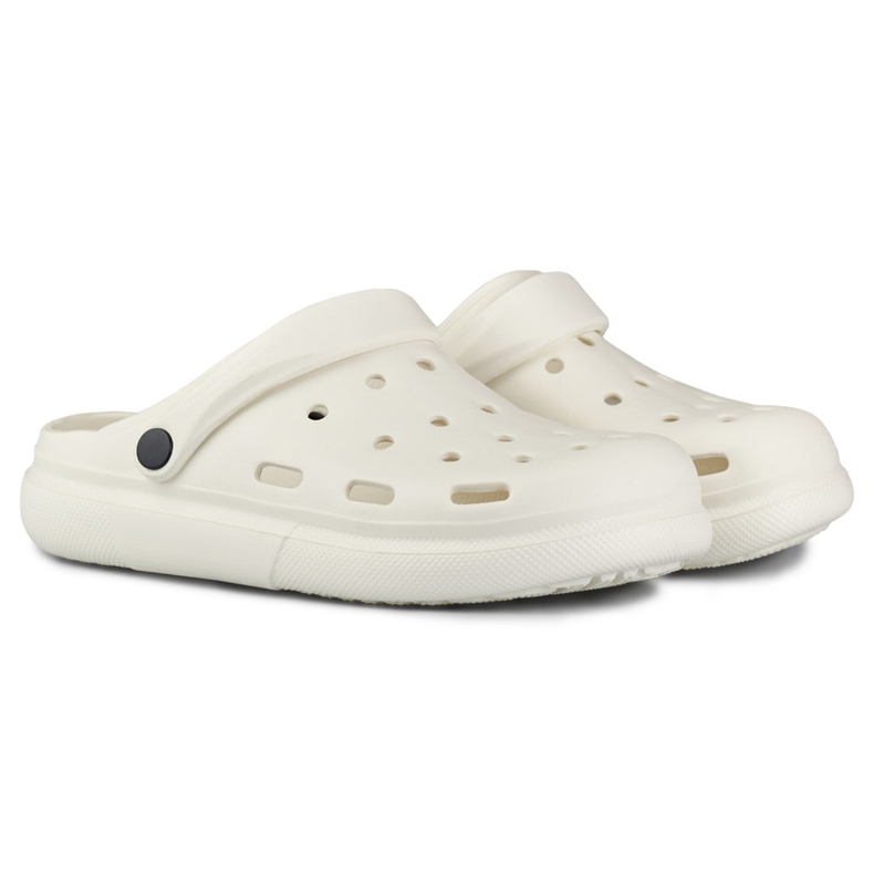 Comode pantofole bianche da donna morbide bianco 2