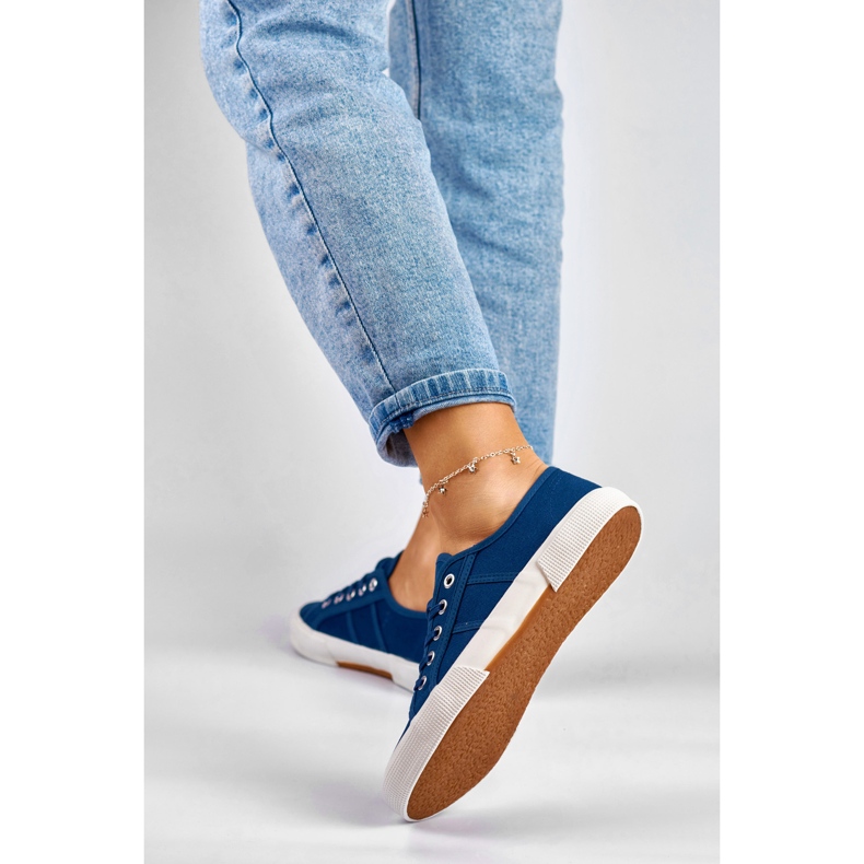 Sneakers basse blu navy 2