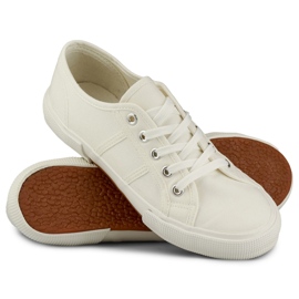 Sneakers basse bianche bianca 1