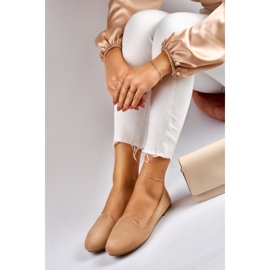 Ballerine in camoscio beige 1