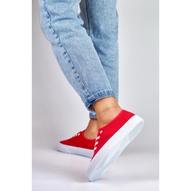 Sneakers rosse da donna rosso 2