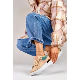 Sneakers da donna sulla piattaforma Eliza beige 1