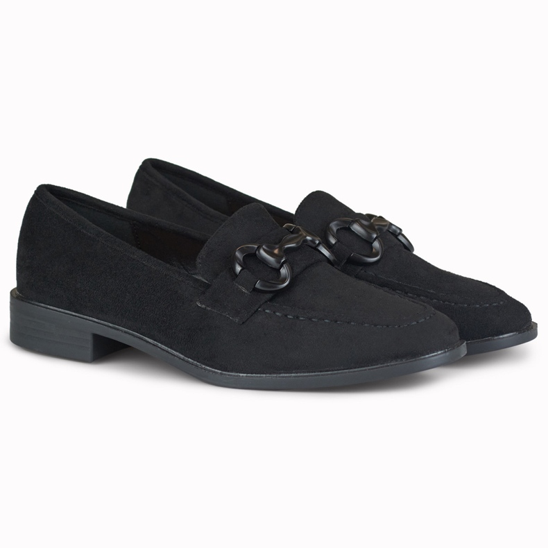 Scarpe da donna in camoscio nero 1