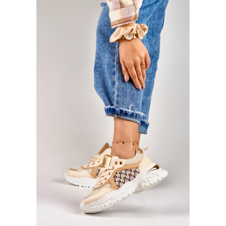 Sneaker da donna Valir beige alla moda 2