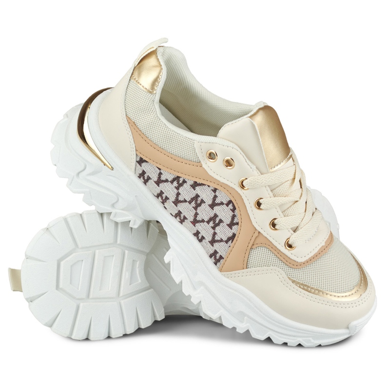 Sneaker da donna Valir beige alla moda 1