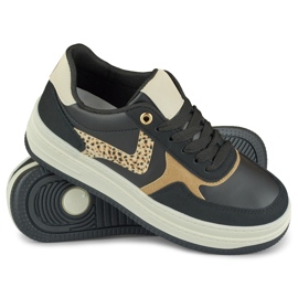 Sneakers nere da donna Lara nero 1