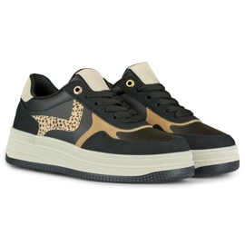 Sneakers nere da donna Lara nero 2