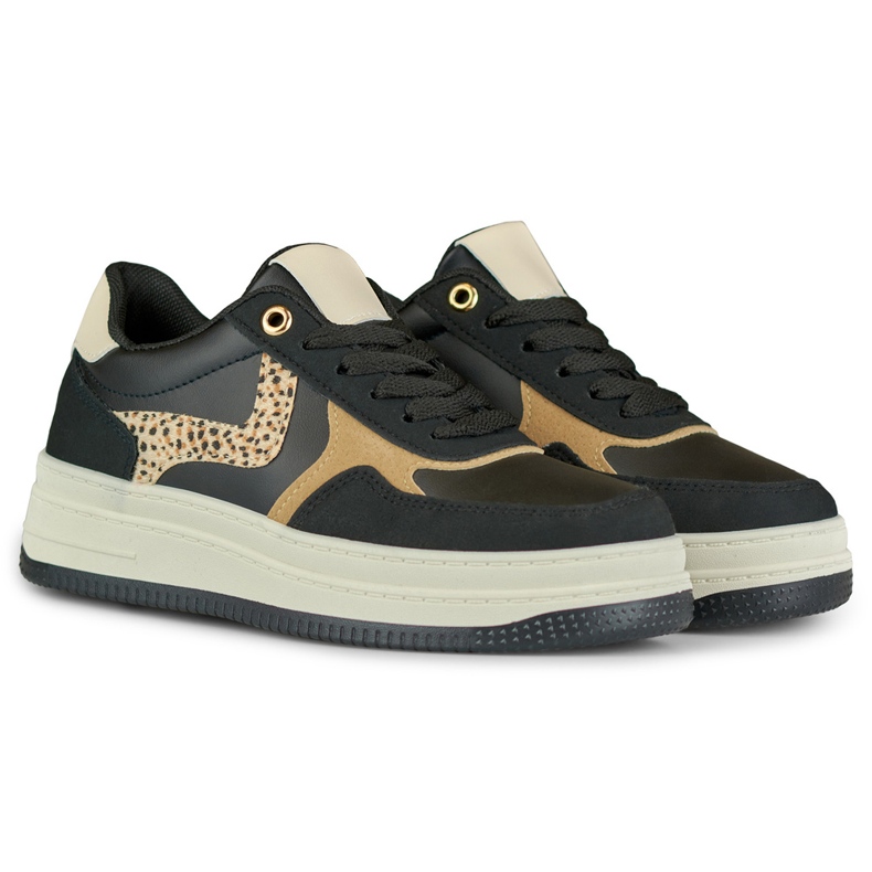 Sneakers nere da donna Lara nero 2