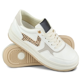 Sneakers bianche da donna Lara bianco 1