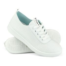 Sneakers traforate bianche da donna di Bellis bianco 1