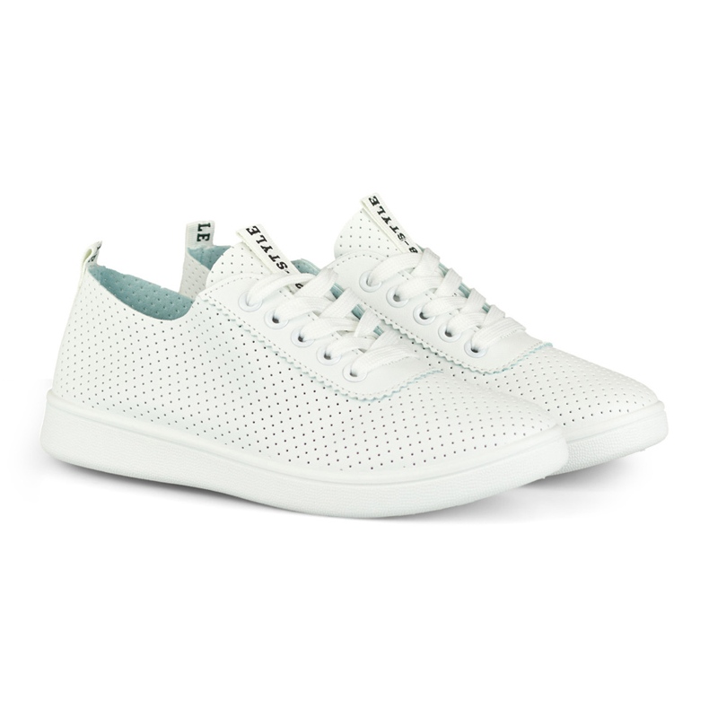 Sneakers traforate bianche da donna di Bellis bianco 2