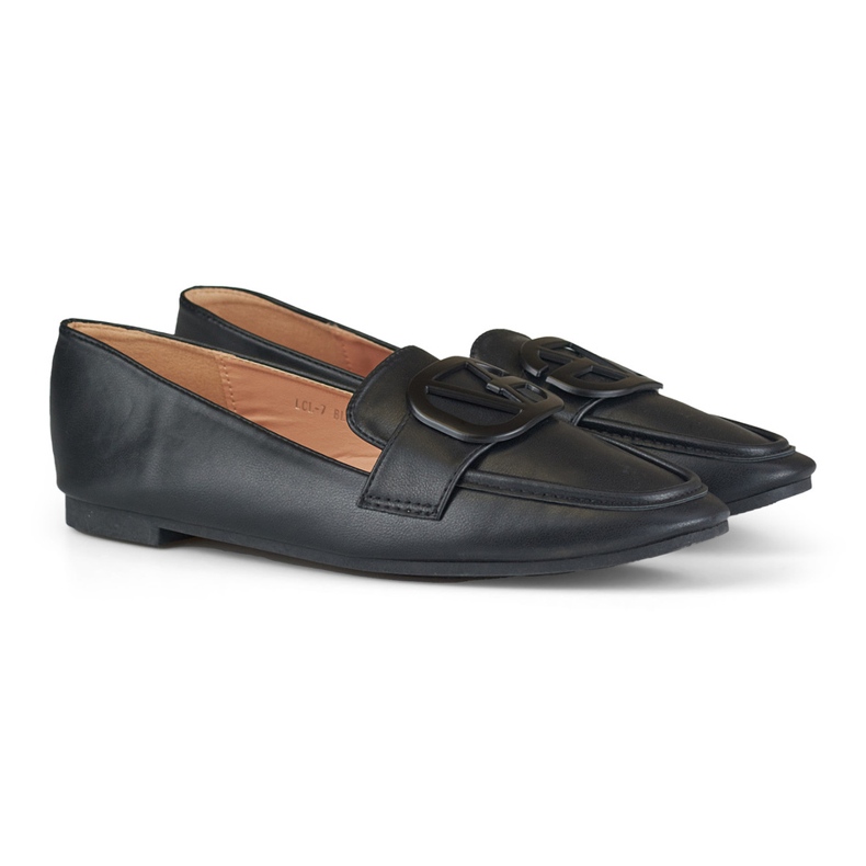 Scarpe nere da donna realizzate in ecopelle nero 1