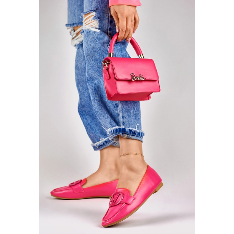 Scarpe fucsia da donna realizzate in ecopelle rosa 1