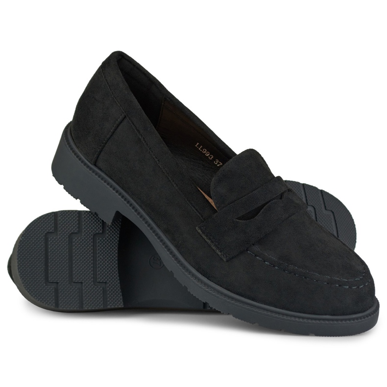 Scarpe da donna classiche in camoscio nero 1