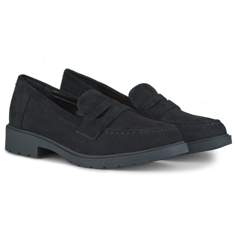 Scarpe da donna classiche in camoscio nero 2