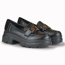 Scarpe da donna nere sulla piattaforma Garii nero 2
