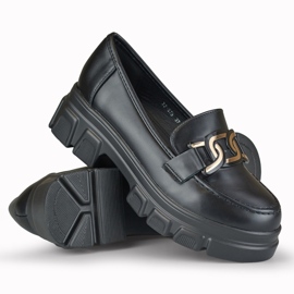 Scarpe da donna nere sulla piattaforma Garii nero 1