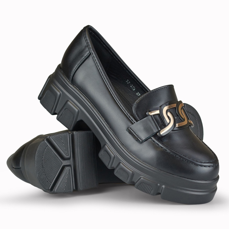 Scarpe da donna nere sulla piattaforma Garii nero 1