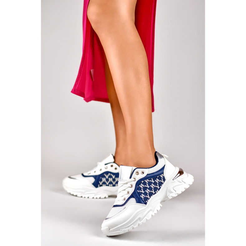 Sneakers da donna Valir blu alla moda 1