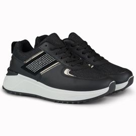 Scarpe sportive casual nere da donna nero 2