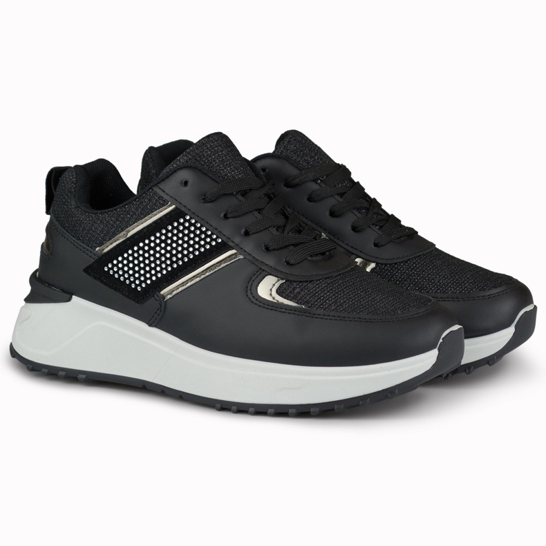 Scarpe sportive casual nere da donna nero 2