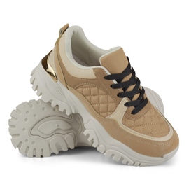 Sneakers beige da donna Bellis 1