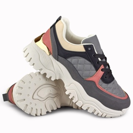 Sneakers grigie da donna Bellis grigio 1