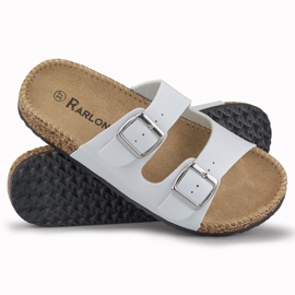 Pantofole bianche da donna comode bianca 1