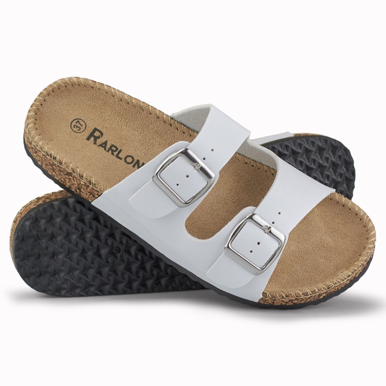 Pantofole bianche da donna comode bianco 1