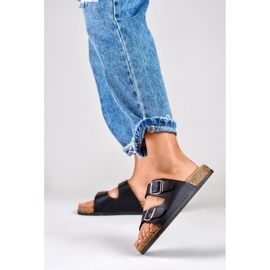 Pantofole da donna comode nere nero 2