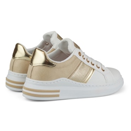 Sneakers casual bianche e beige da donna bianca 1