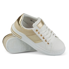 Sneakers casual bianche e beige da donna bianco 2